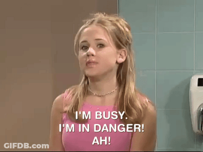 I'm Busy Im In Danger GIF