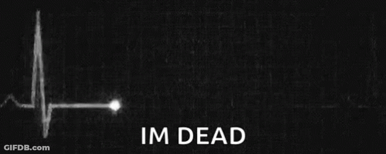 I'm Dead Heart Beat GIF