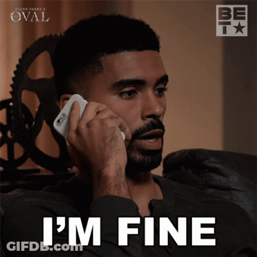 I'm Fine Calling On Phone GIF