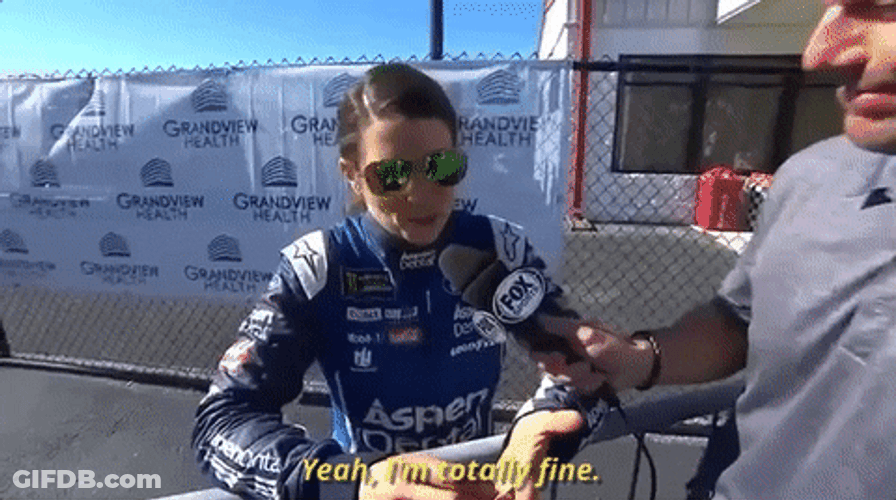 I'm Fine Danica Patrick GIF