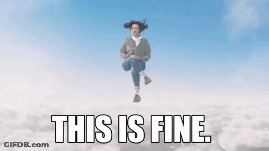 I'm Fine Falling From The Sky GIF