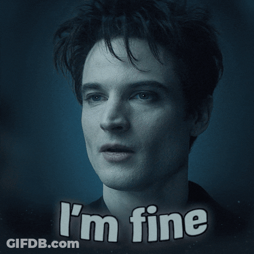 I'm Fine Text GIF