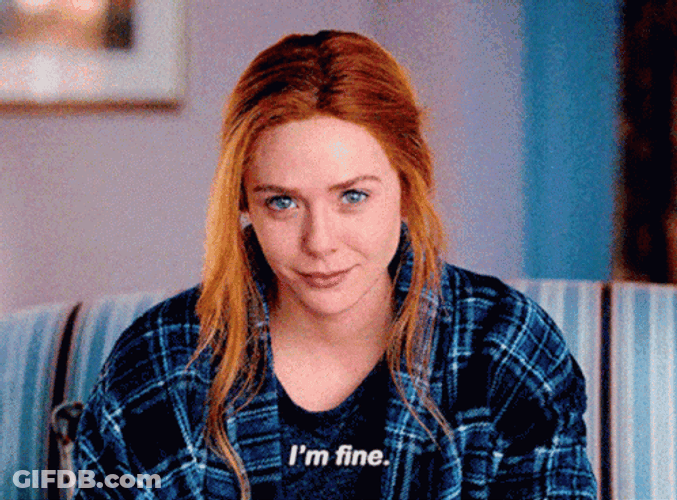 I'm Fine Wandavision Trying To Be Okay GIF