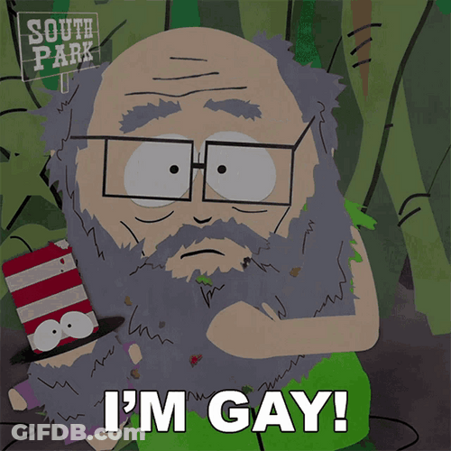 I'm Gay Mr. Garrison South Park GIF