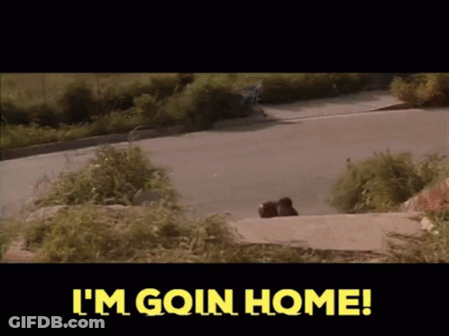 I'm Goin Home Yellow Sign GIF