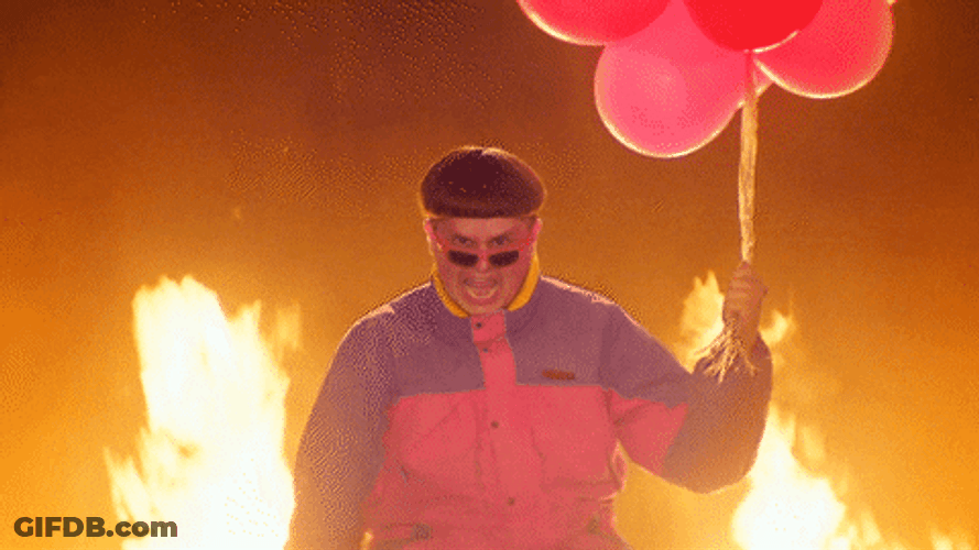 I'm Gone Balloon Party Explosion Meme GIF