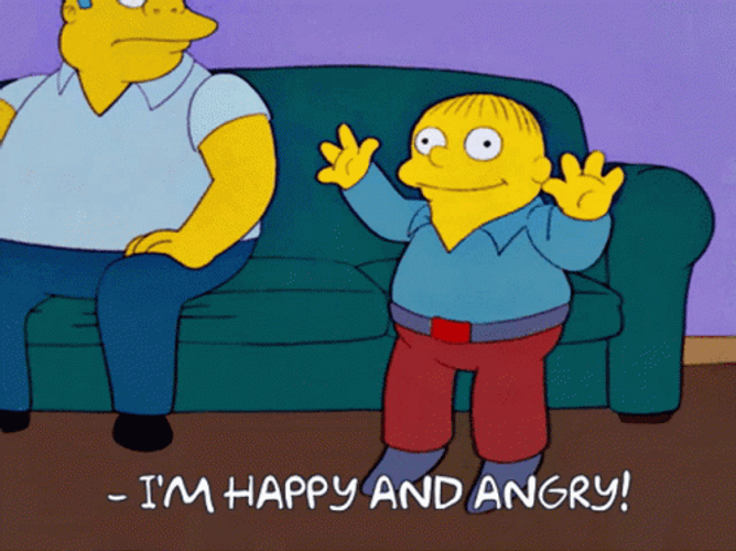 I'm Happy And Angry GIF