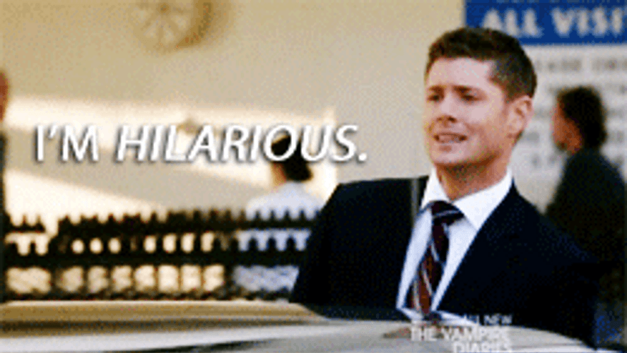 I'm Hilarious Good Morning Jensen Ackles GIF