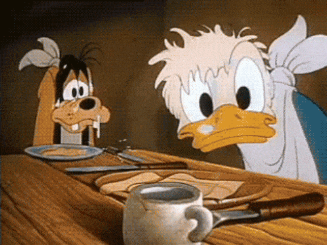 I'm Hungry Crying Goofy And Donald GIF
