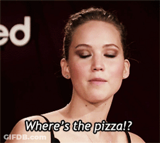 I'm Hungry For Pizza Jennifer Lawrence GIF