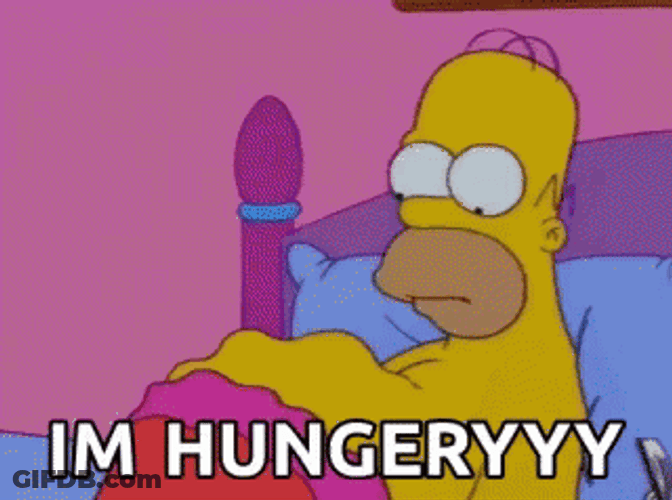 I'm Hungry Simpsons Let's Eat GIF