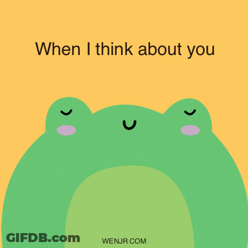 I'm In Love Cute Frog GIF