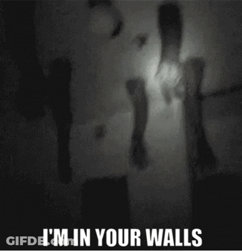 I'm In Your Walls GIF