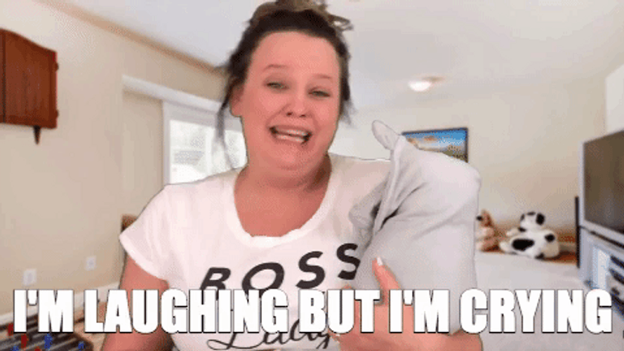 I'm Laughing Then I'm Crying GIF