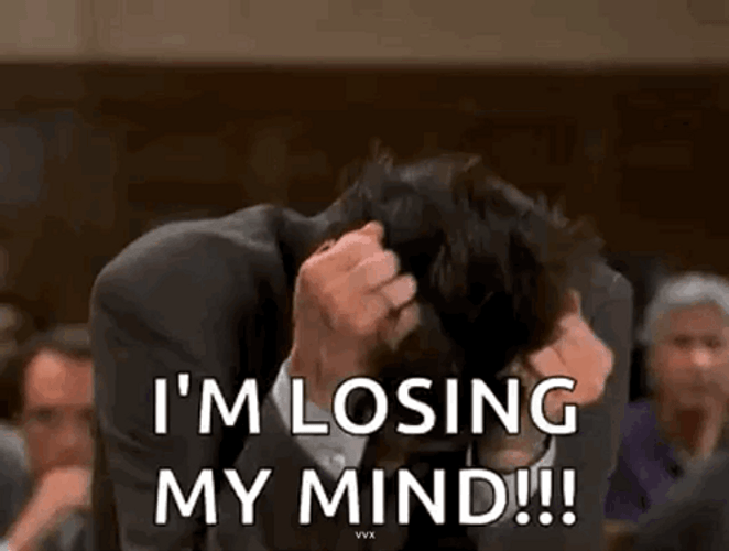 I'm Losing My Mind Pull Hair GIF