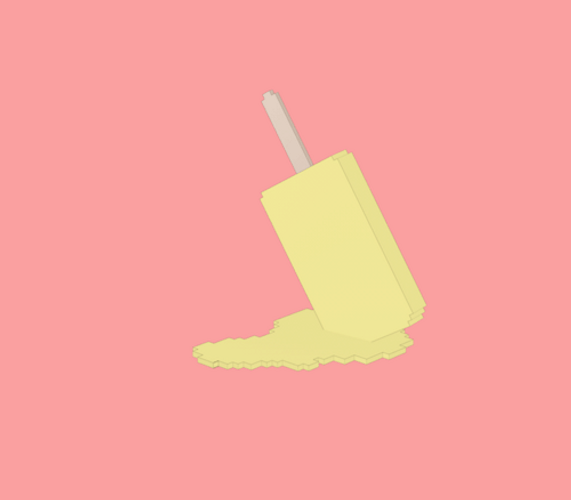 I'm Melting Popsicle Pink Background GIF