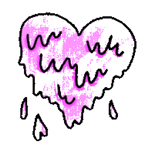 I'm Melting Pumping Heart Design GIF