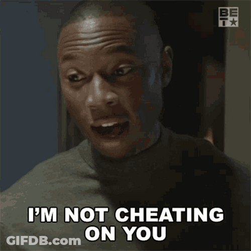 I'm Not Cheating On You GIF