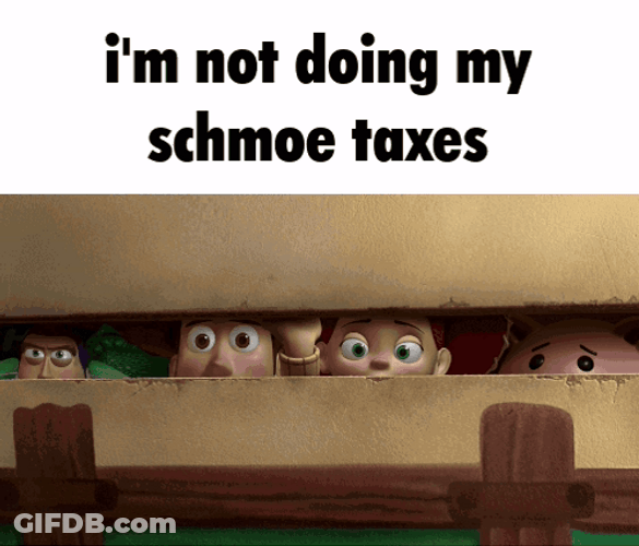 I'm Not Doing My Schmoe Taxes GIF