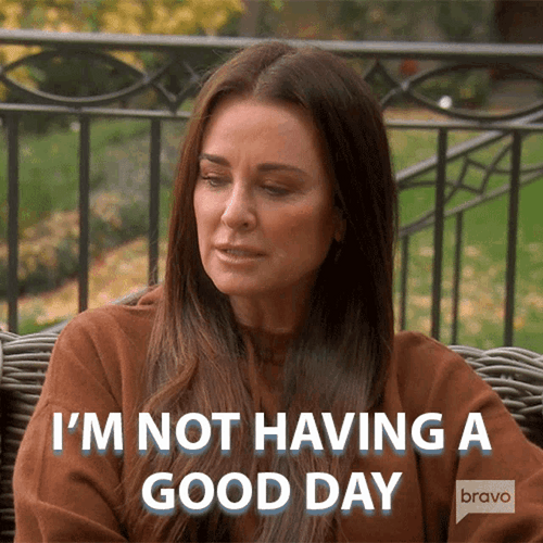 I'm Not Having A Good Day Sad Face GIF