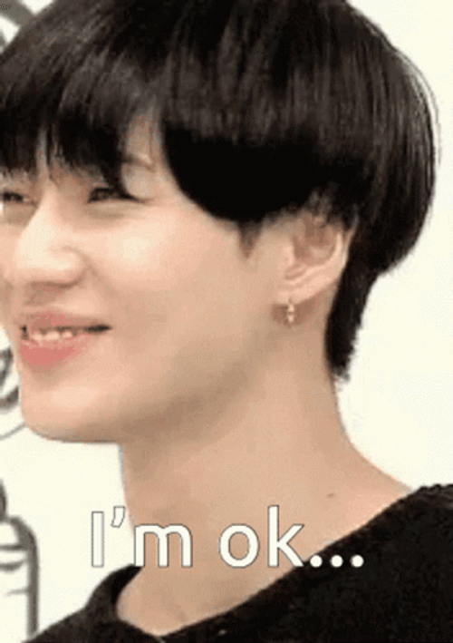 I'm Ok Laughing Then Crying Kpop GIF