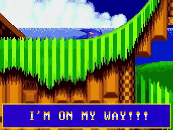 I'm On My Way Sonic GIF