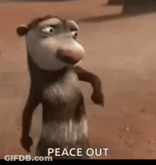 I'm Out Of My Peace GIF
