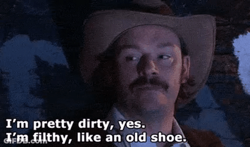 I'm Pretty Dirty Like An Old Shoe GIF