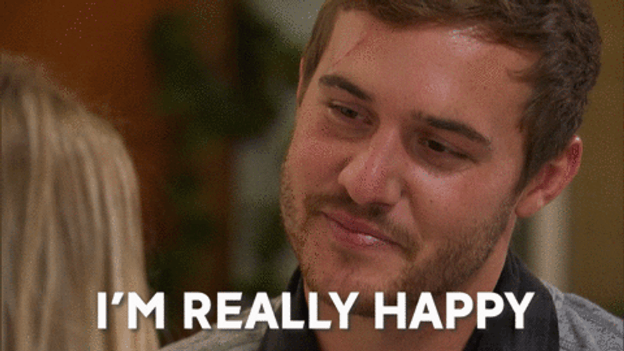 I'm Really Happy Bachelor GIF