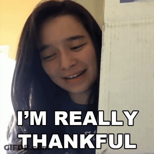 I'm Really Thankful GIF