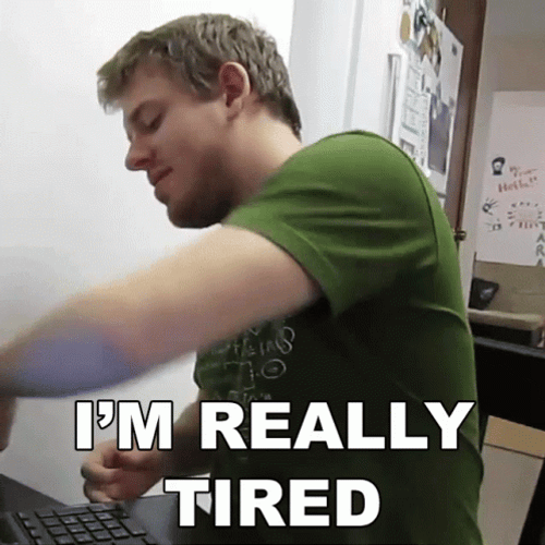 I'm Really Tired Specially On Monday GIF