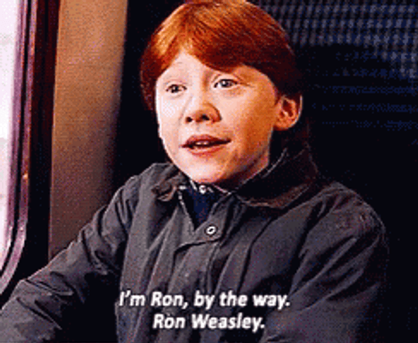 I'm Ron Weasley BTW GIF