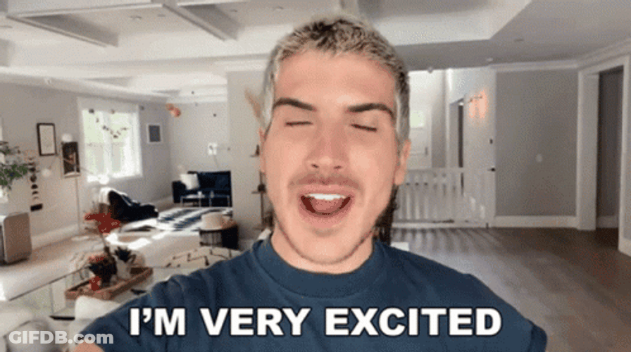 I'm So Excited Joey Graceffa GIF