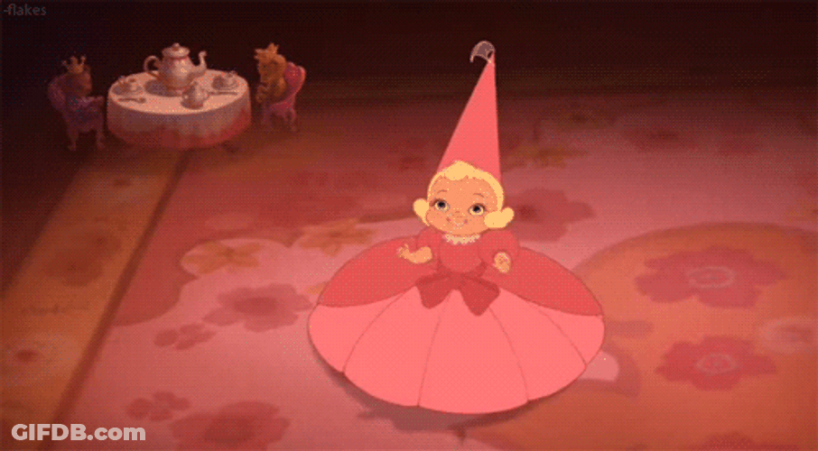 I'm So Excited Young Charlotte La Bouff GIF