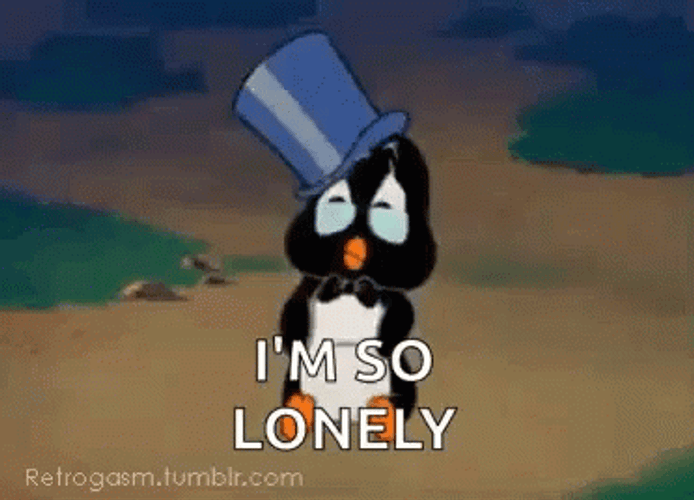 I'm So Lonely Baby Penguin Crying GIF