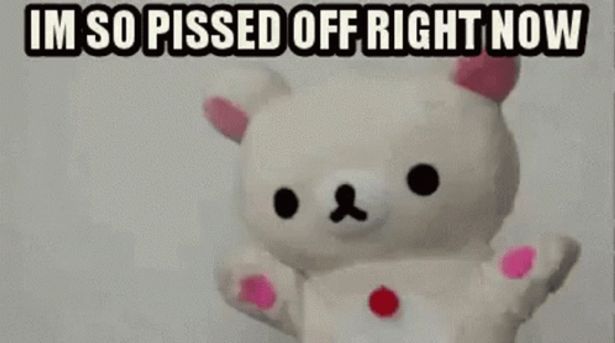 I'm So Pissed Off Right Now White Bear GIF