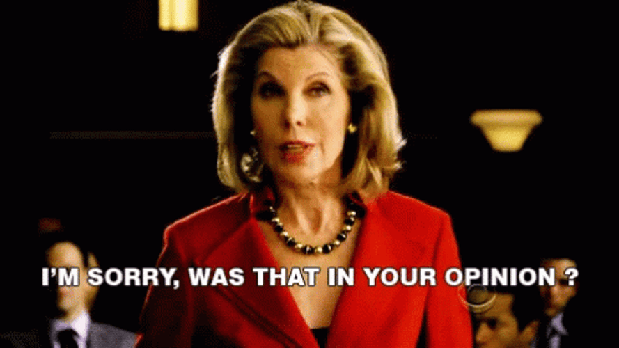 I'm Sorry That's My Opinion GIF