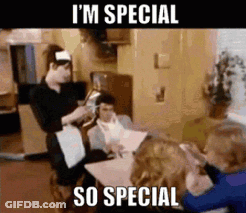 I'm Special Group Of People With Waiter GIF
