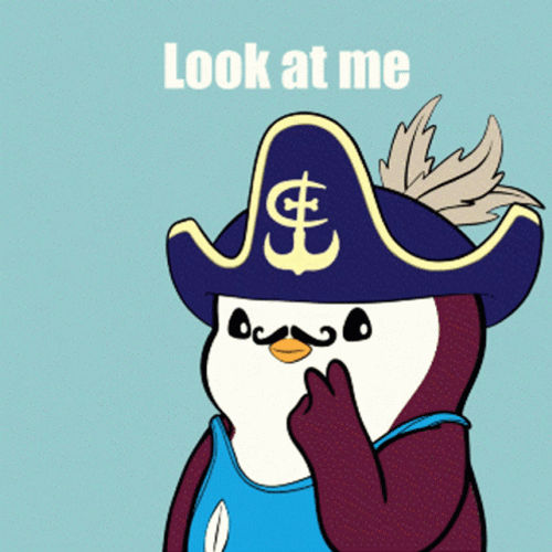 I'm The Captain Now Pudgy Penguins GIF