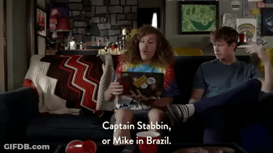 I'm The Captain Now Stabbin Workaholics GIF