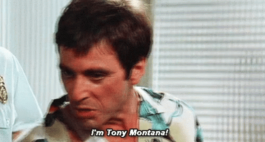 I'm Tony Montana GIF