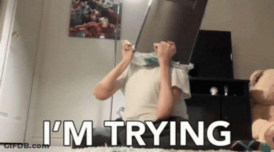 I'm Trying But Struggle Is Real GIF