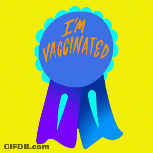 I'm Vaccinated Ribbon GIF