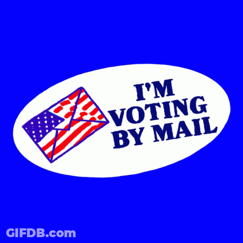 I'm Voting By Mail Sticker GIF