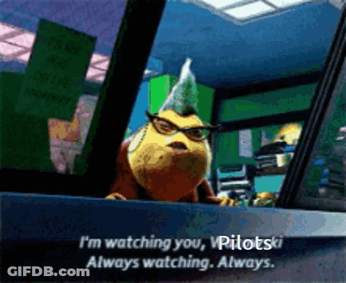 I'm Watching You Pilotski Cartoon GIF