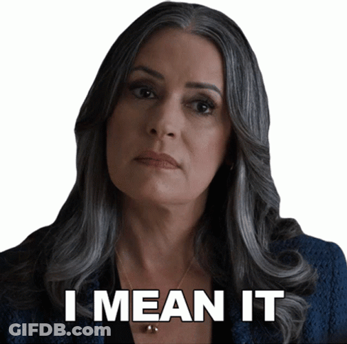 I Mean It Paget Brewster GIF
