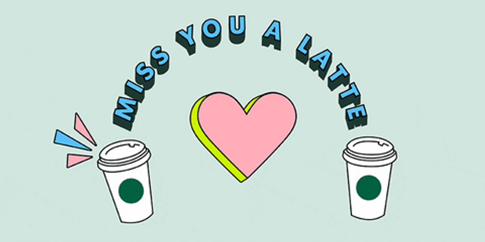 I Miss You A Latte Coffee GIF