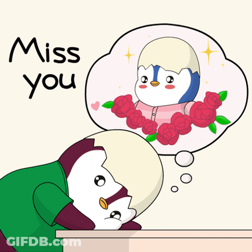 I Miss You Already Pudgy Penguin GIF