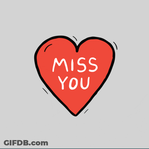 I Miss You Beating Red Heart GIF