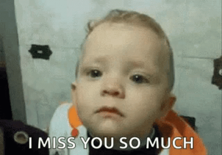 I Miss You So Much Baby Upset Crying Tears GIF